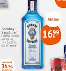 London Dry Gin Angebote von Bombay Sapphire bei tegut Maintal für 16,99 €