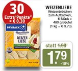 Weizenbrötchen im Angebot bei EDEKA in Haltern am See Weizenbrötchen Angebote von WEIZENLIEBE bei EDEKA Haltern am See für 1,79 €