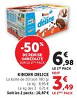 KINDER DELICE - Kinder - Super U à Brive-la-Gaillarde KINDER DELICE - Kinder en promo chez Super U Brive-la-Gaillarde à 3,49 €