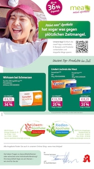 Aktueller mea - meine apotheke Prospekt (Erbach, Alb-Donau-Kreis, 4 Seiten zum blättern mea - meine apotheke Prospekt Unsere Juli-Angebote mit 4 Seiten