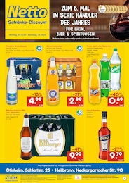 Aktueller Netto Marken-Discount Discounter Prospekt für Nordheim: ZUM 8. MAL IN SERIE HÄNDLER DES JAHRES FÜR WEIN, BIER & SPIRITUOSEN mit 2} Seiten, 07.10.2024 - 12.10.2024