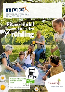 Aktueller Sanitätshaus Technisches-Orthopädie-Center GmbH Prospekt "Fit und mobil durch den Frühling" Seite 1 von 6 Seiten für Magdeburg