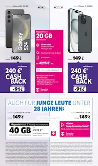 Smartphone im Telefonladen Duderstadt Prospekt "Verlängert bis zum 03.03.2025: Mit Cashback Aktion richtig viel Geld sparen!" mit 8 Seiten (Göttingen)