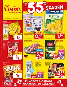 Bananen im Netto Marken-Discount Prospekt "Aktuelle Angebote" mit 72 Seiten (München)
