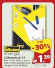 famila Nordwest Alfstedt - Collegeblock A4 Angebot im Prospekt Collegeblock A4 bei famila Nordwest im Alfstedt Prospekt für 1,39 €