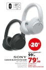Casque Bluetooth Sony - Sony en promo chez Super U Clamart à 79,99 €