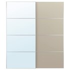 Schiebetürpaar Spiegelglas/doppelseitig graubeige 200x236 cm Angebote von AULI / MEHAMN bei IKEA Heidenheim für 315,00 €