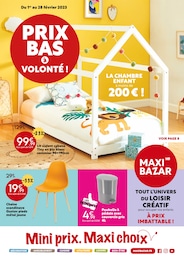 Prospectus Maxi Bazar, "Prix bas à volonté",  pages, 01/02/2023 - 28/02/2023