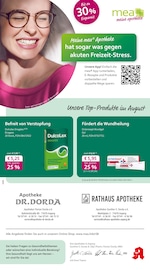 Aktueller mea - meine apotheke Apotheken Prospekt in Tamm und Umgebung, "Unsere August-Angebote" mit 4 Seiten, 01.08.2025 - 31.08.2025