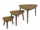 Ensemble de 3 tables basses "Cigogne" ECLOZ - ECLOZ - Jardiland Ensemble de 3 tables basses "Cigogne" ECLOZ - ECLOZ à 99,99 € dans le catalogue Jardiland