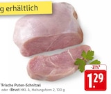 Aktuelle Pute Angebote bei EDEKA in Heilbronn Aktuelles Frische Puten-Schnitzel Angebot bei EDEKA in Heilbronn ab 1,29 €