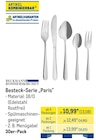 Besteck-Serie Paris Angebote von Beckmann & Rommerskirchen bei METRO Pforzheim für 13,08 €