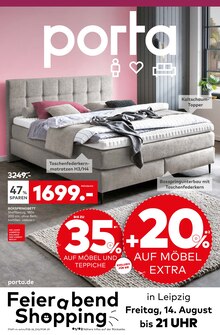 Boxspringbett im porta Möbel Prospekt "Aktuelle Angebote" mit 16 Seiten (Leipzig)