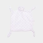 Doudou ours carré effet velours blanc bébé dans le catalogue La Halle