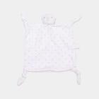 Doudou ours carré effet velours blanc bébé en promo chez La Halle Colombes à 3,99 €