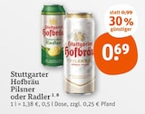 Aktuelles Pilsner oder Radler Angebot bei tegut in Stuttgart ab 0,69 €