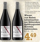 Lützelsachsener Rittersberg Spätburgunder Rotwein halbtrocken Angebote von Winzer von Baden bei E center Mannheim für 4,49 €
