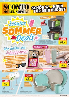 Sconto SB Prospekt SCONTOS SOMMER DEALS mit 4 Seiten