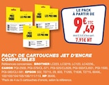 Pack de cartouches jet d'encre compatibles - BROTHER dans le catalogue Bureau Vallée