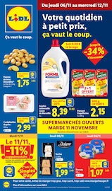 Lessive Angebote im Prospekt "Votre quotidien à petits prix, ça vaut le coup." von Lidl Lessive Angebote im Prospekt "Votre quotidien à petits prix, ça vaut le coup." von Lidl auf Seite 1