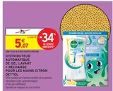 Distributeur automatique de gel lavant + recharge pour les mains citron - DETTOL en promo chez Intermarché Ivry-sur-Seine à 5,07 €