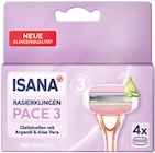 Isana im Rossmann Prospekt Pace 3 Rasierklingen von Isana im aktuellen Rossmann Prospekt für 3,49 €