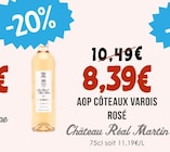 Naturalia - AOP Côteaux Varois Rosé : offre du catalogue Promo AOP Côteaux Varois Rosé à 8,39 € dans le catalogue Naturalia ""