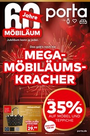 Aktueller porta Möbel Möbel & Einrichtung Prospekt in Dollern und Umgebung, "MEGA-MÖBILÄUMS-KRACHER" mit 12 Seiten, 21.09.2025 - 27.09.2025