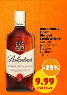 Whiskey von BALLANTINE’S im aktuellen Penny-Markt Prospekt für 9.99€