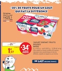 Yaourt enfant fruits rouges - Baïko dans le catalogue Intermarché Super