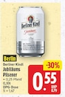 Jubiläums Pilsener von Berliner Kindl für 0,55 € bei E center im Angebot Jubiläums Pilsener von Berliner Kindl im aktuellen E center Prospekt
