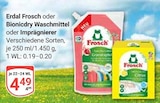Waschmittel oder Imprägnierer von Erdal Frosch oder Bionicdry für 4,49 € bei GLOBUS im Angebot Waschmittel oder Imprägnierer von Erdal Frosch oder Bionicdry im aktuellen GLOBUS Prospekt