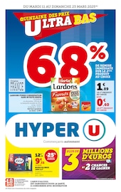 Catalogue Supermarchés Hyper U en cours à Fontenay-le-Comté et alentours, "Hyper U", 40 pages, 11/03/2025 - 23/03/2025