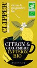 Infusion Bio citron et gingembre - Clipper dans le catalogue Monoprix