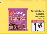 Schokolierte Rosinen im EDEKA Prospekt Schokolierte Rosinen von Gut & Günstig im aktuellen EDEKA Prospekt für 1,49 €