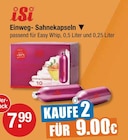 Aktuelle Backzubehör Angebote bei V-Markt in München Aktuelles Einweg-Sahnekapseln Angebot bei V-Markt in München ab 7,99 €