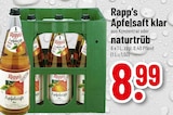 Apfelsaft klar aus Konzentrat oder naturtrüb bei Trinkgut im Hemsbach Prospekt für 8,99 €