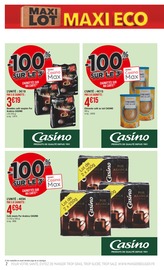 Promotion Café dans le prospectus Casino Supermarchés, valable du 22/05/2023 au 04/06/2023 Promo Café dans le catalogue Casino Supermarchés du moment à la page 2