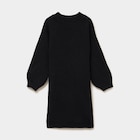 Robe tricot col montant manches longues noir fille dans le catalogue La Halle