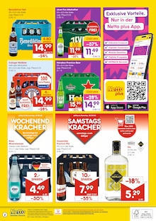 Erdinger im Netto Marken-Discount Prospekt "DER ORT, AN DEM DU IMMER AUSGEZEICHNETE PREISE FINDEST." mit 2 Seiten (Heilbronn)