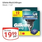 Mach3 Klingen Angebote von Gillette bei GLOBUS Halle für 19,99 €