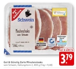 Zarte Minutensteaks bei EDEKA im Denzlingen Prospekt für 3,79 €