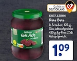 Rote Bete von KING'S CROWN im aktuellen ALDI SÜD Prospekt für 1,09 €