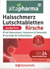Aktuelle Kirschen Angebote bei Rossmann in Hamburg Aktuelles Halsschmerz Lutschtabletten Kirsche Angebot bei Rossmann in Hamburg ab 1,60 €
