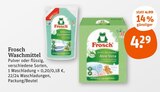 Waschmittel Angebote von Frosch bei tegut Jena für 4,29 €