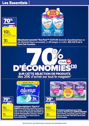 Prix et réduction Always dans le prospectus Carrefour en cours Offre Always dans le catalogue Carrefour du moment à la page 57
