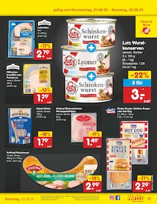 Wurst im Netto Marken-Discount Prospekt "Aktuelle Angebote" mit 61 Seiten (Trier)