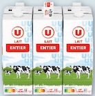 Lait UHT entier - U en promo chez Super U Niort à 5,18 €