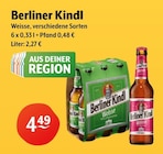 Weisse im Angebot bei Getränke Hoffmann in Falkensee Weisse Angebote von Berliner Kindl bei Getränke Hoffmann Falkensee für 4,49 €