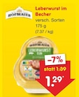 Leberwurst im Becher Angebote von Hofmaier bei Netto Marken-Discount Potsdam für 1,29 €